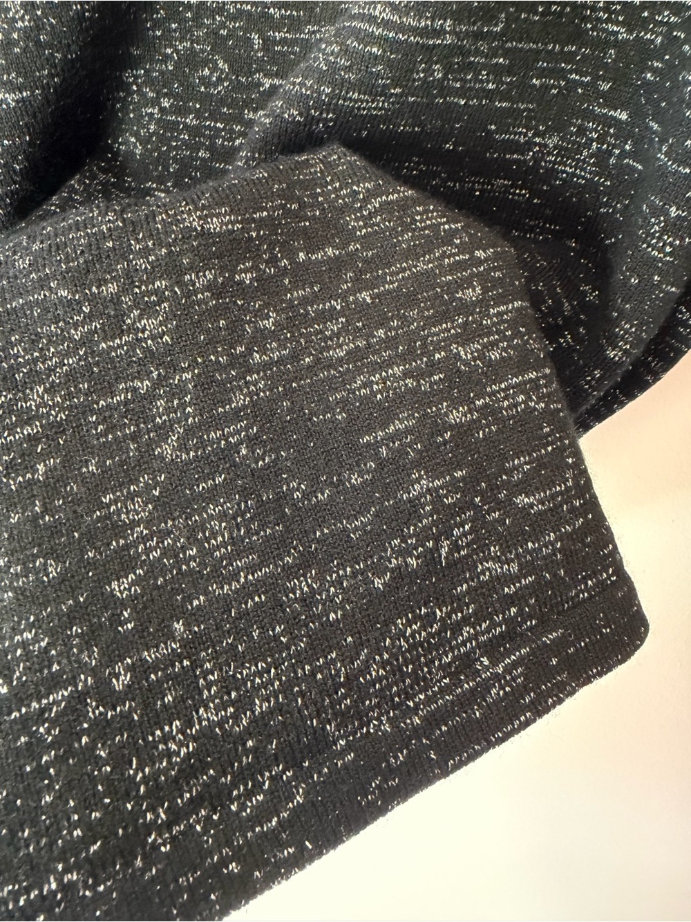 Charter Club Black Heathered Knit Cardigan - Picture 5 of 5